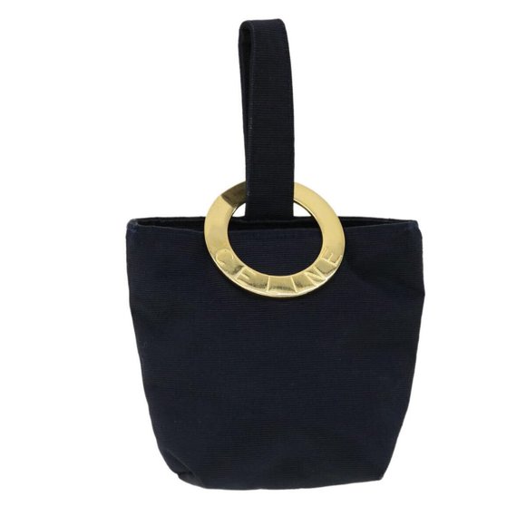 CELINE Circle Pouch Navy Auth am3209 - Picture 1 of 16